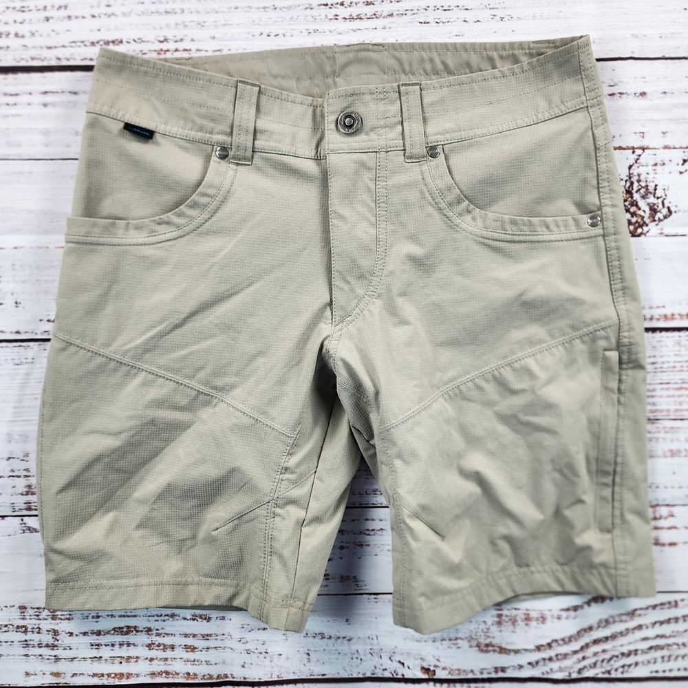 Kuhl Silencr Shorts Mens 30 Tan Khaki Hiking Camping Outdoor Workwear Stretch